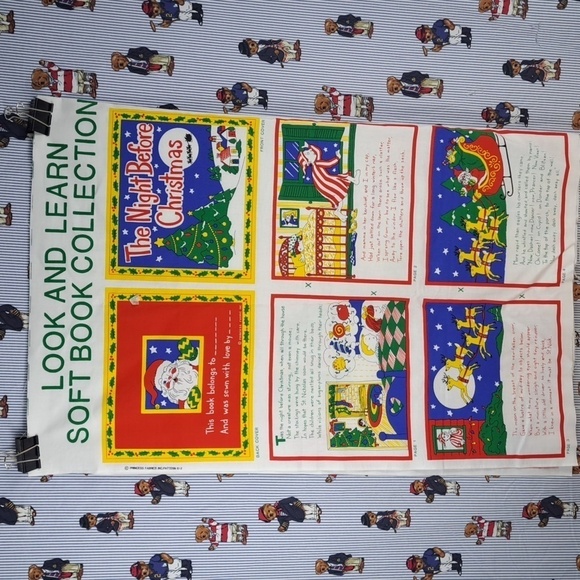 Christmas look & learn soft book collection Princess fabrics inc book pattern - Picture 2 of 7